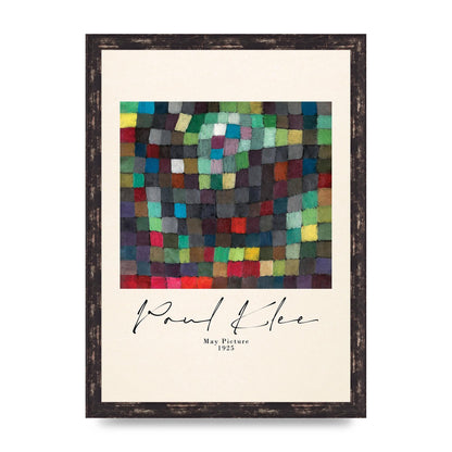 Paul Klee May Picture 1925 Printed Poster - A3 framed