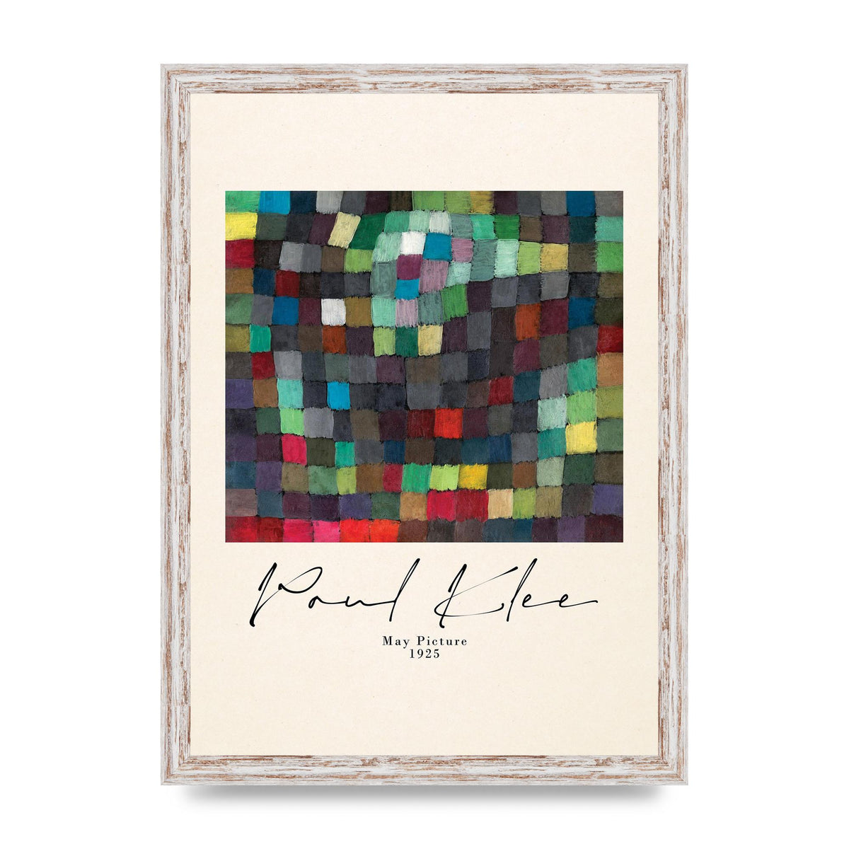 Paul Klee May Picture 1925 Printed Poster - A3 framed