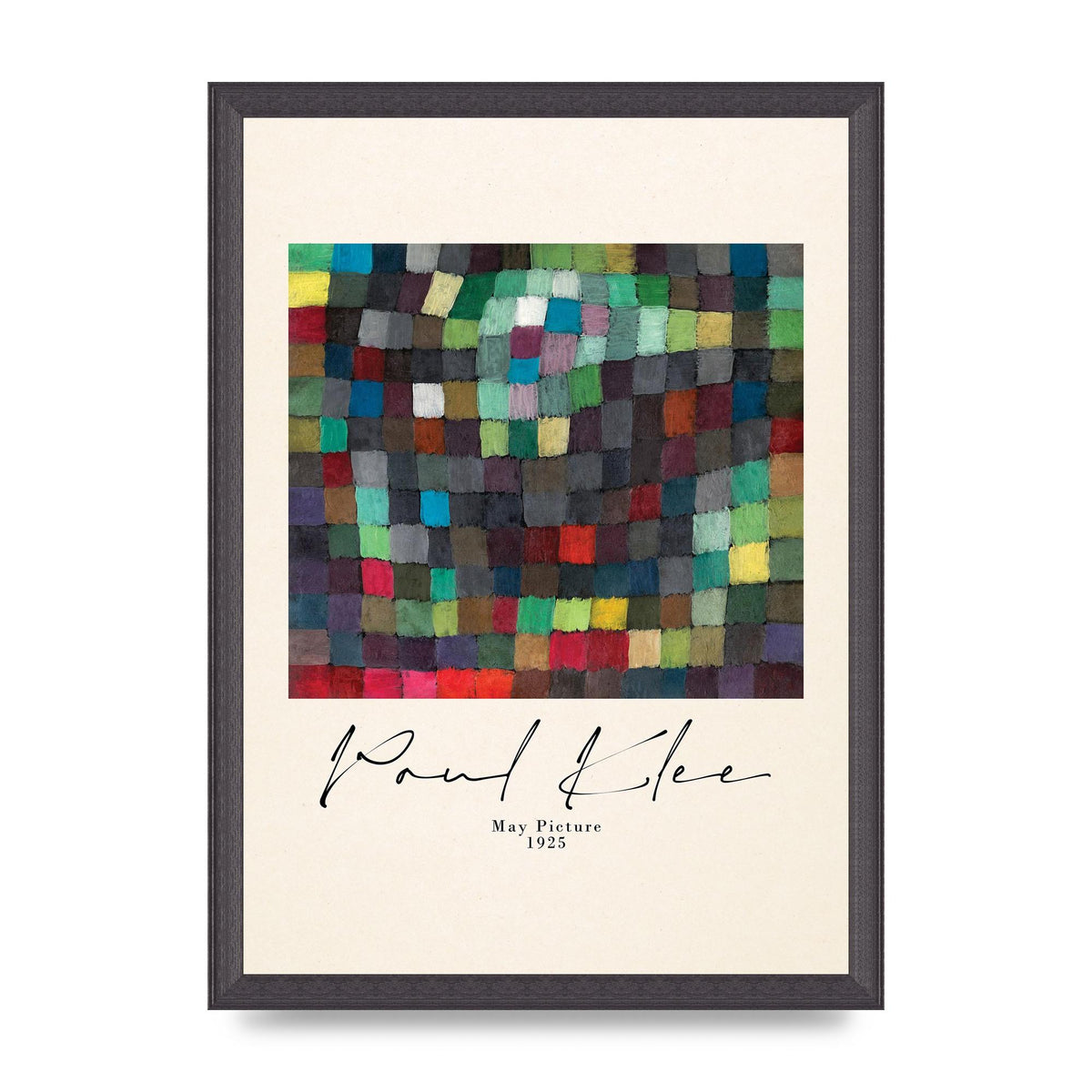 Paul Klee May Picture 1925 Printed Poster - A3 framed