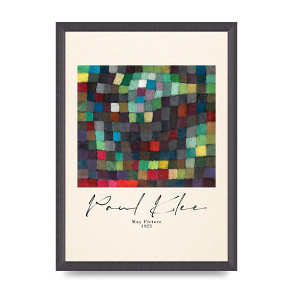 Paul Klee May Picture 1925 Printed Poster - A3 framed