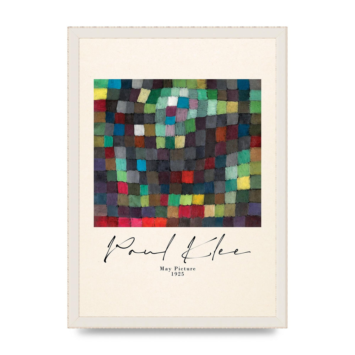 Paul Klee May Picture 1925 Printed Poster - A3 framed