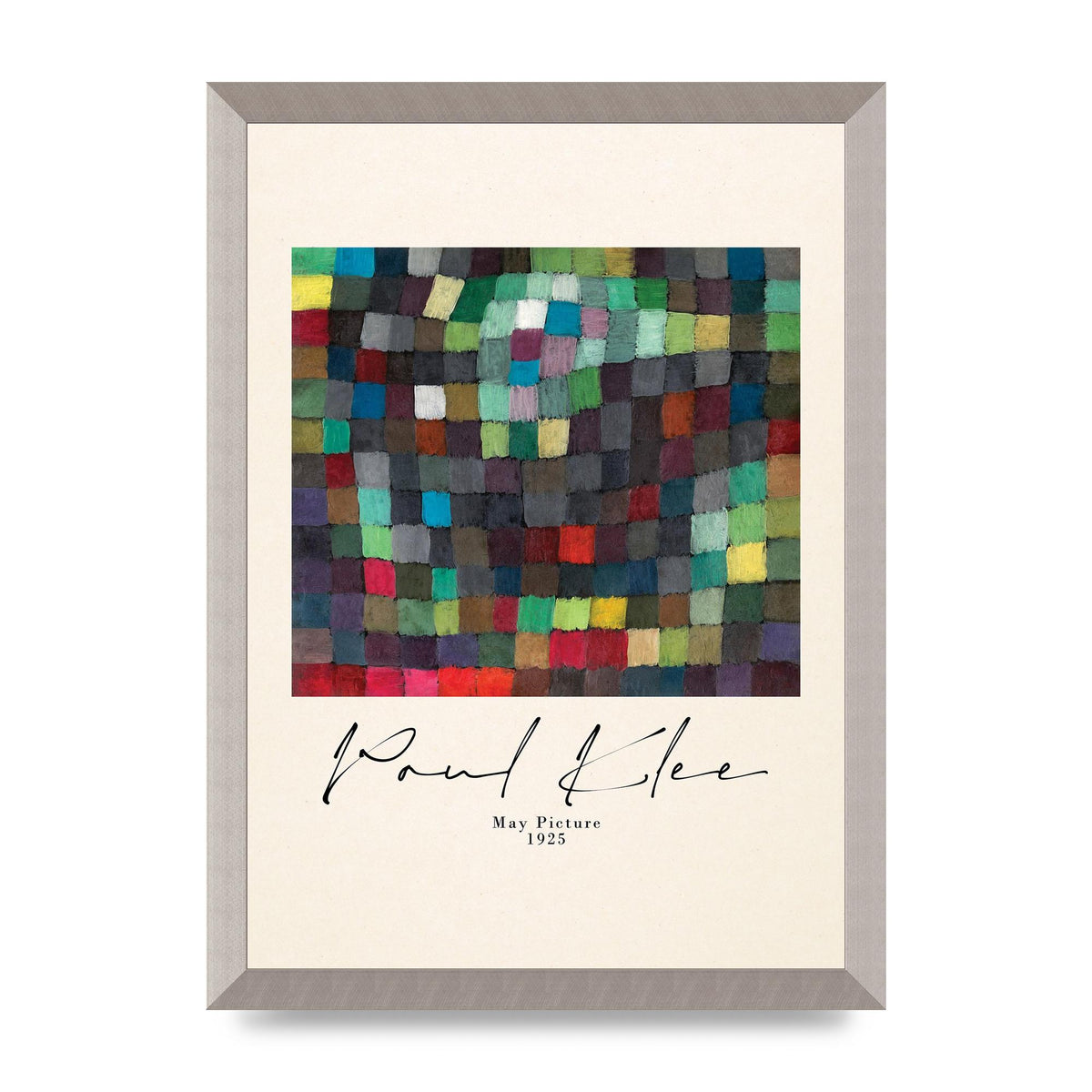 Paul Klee May Picture 1925 Printed Poster - A3 framed