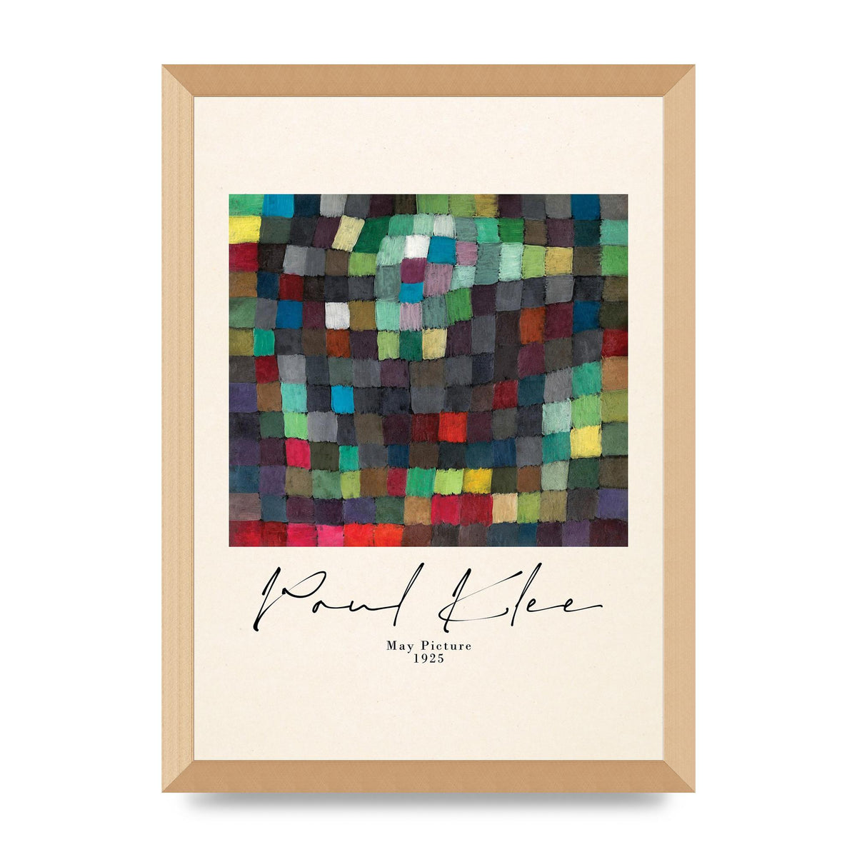 Paul Klee May Picture 1925 Printed Poster - A3 framed