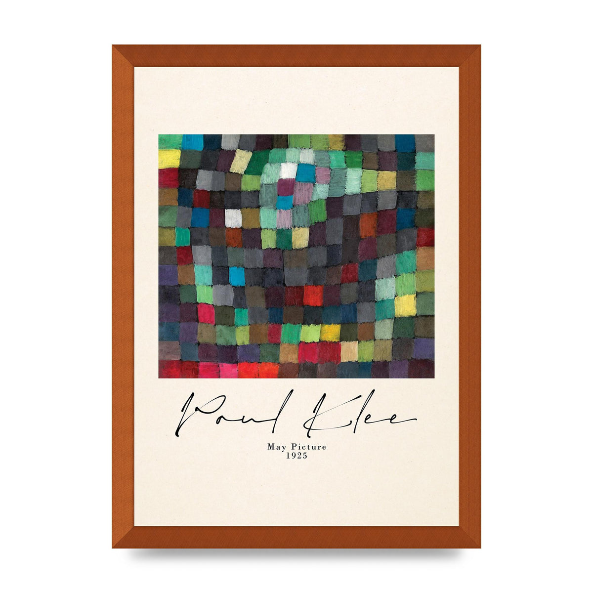 Paul Klee May Picture 1925 Printed Poster - A3 framed