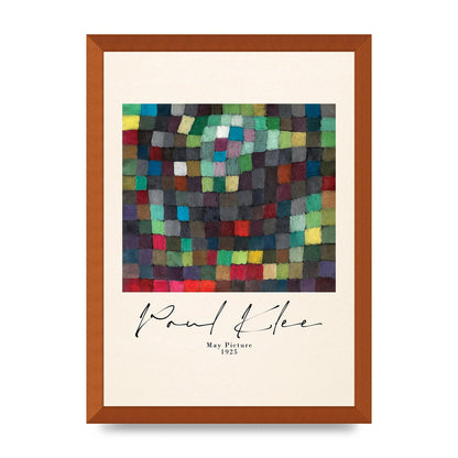 Paul Klee May Picture 1925 Printed Poster - A3 framed