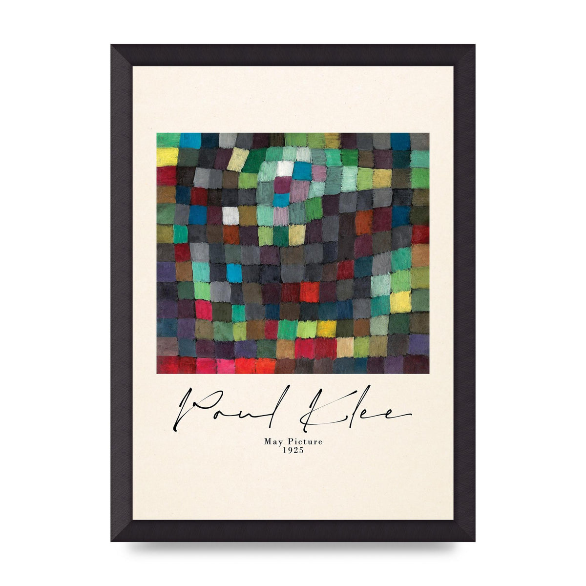 Paul Klee May Picture 1925 Printed Poster - A3 framed