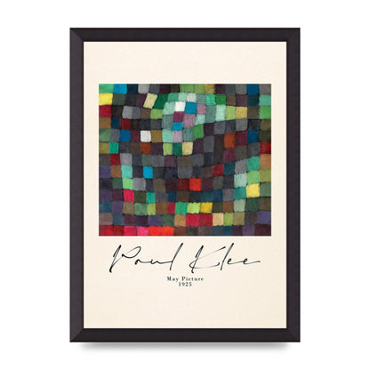 Paul Klee May Picture 1925 Printed Poster - A3 framed
