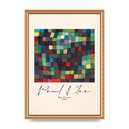 Paul Klee May Picture 1925 Printed Poster - A3 framed