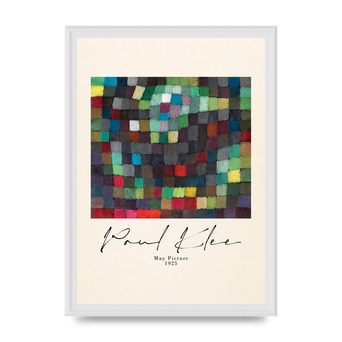 Paul Klee May Picture 1925 Printed Poster - A3 framed