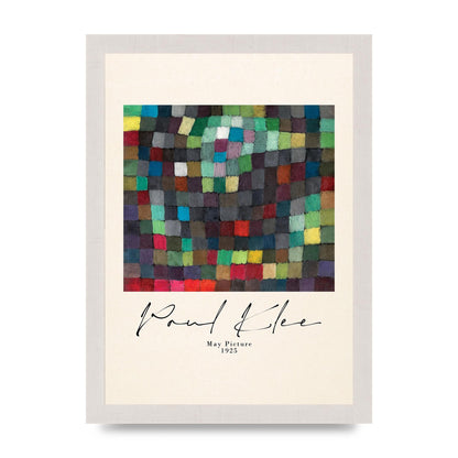 Paul Klee May Picture 1925 Printed Poster - A4 framed