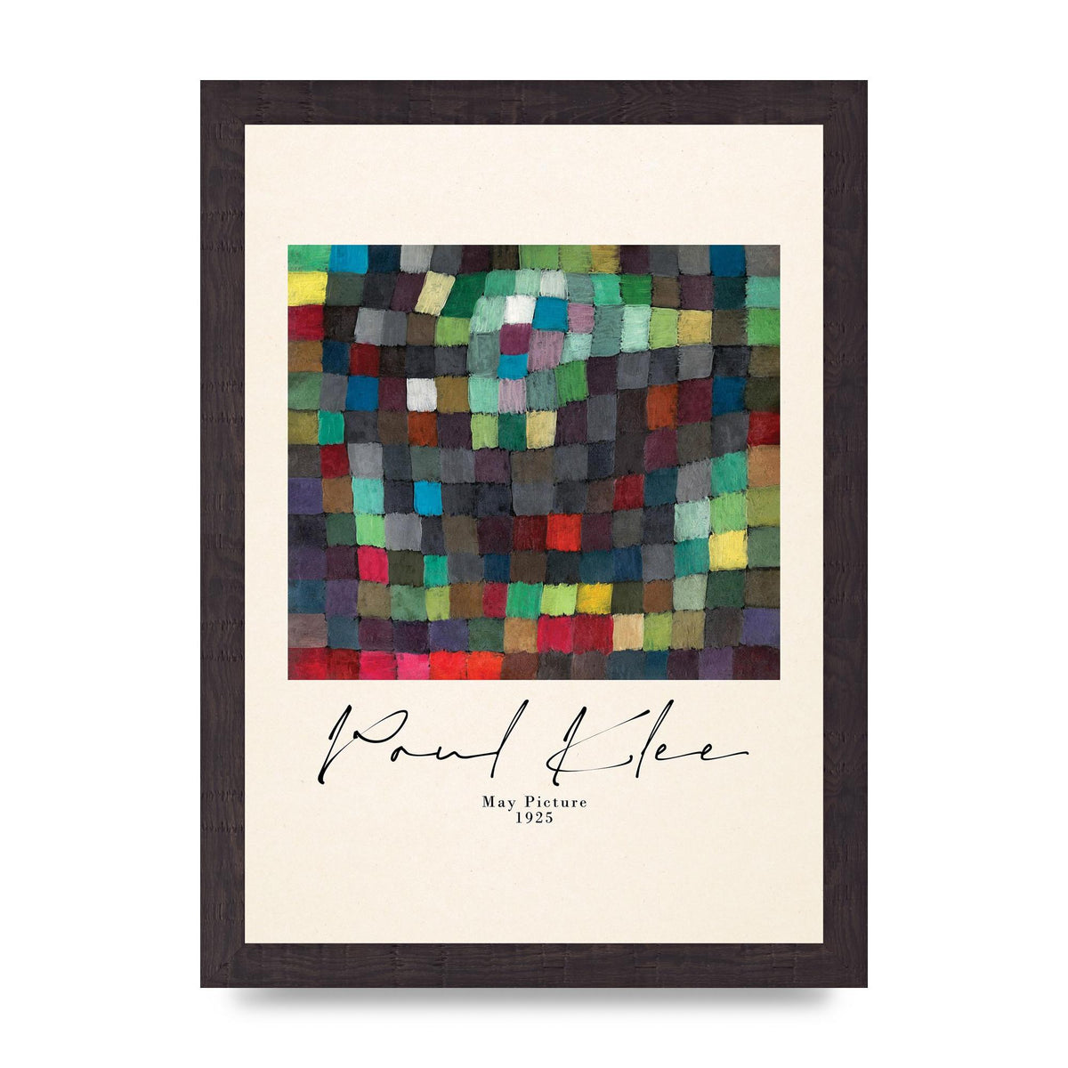 Paul Klee May Picture 1925 Printed Poster - A4 framed