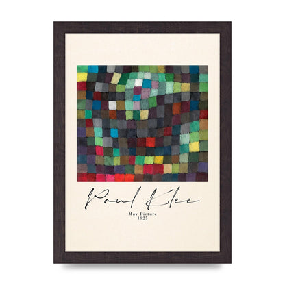 Paul Klee May Picture 1925 Printed Poster - A4 framed