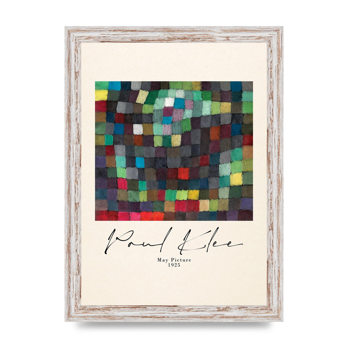 Paul Klee May Picture 1925 Printed Poster - A4 framed