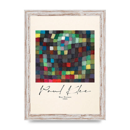 Paul Klee May Picture 1925 Printed Poster - A4 framed