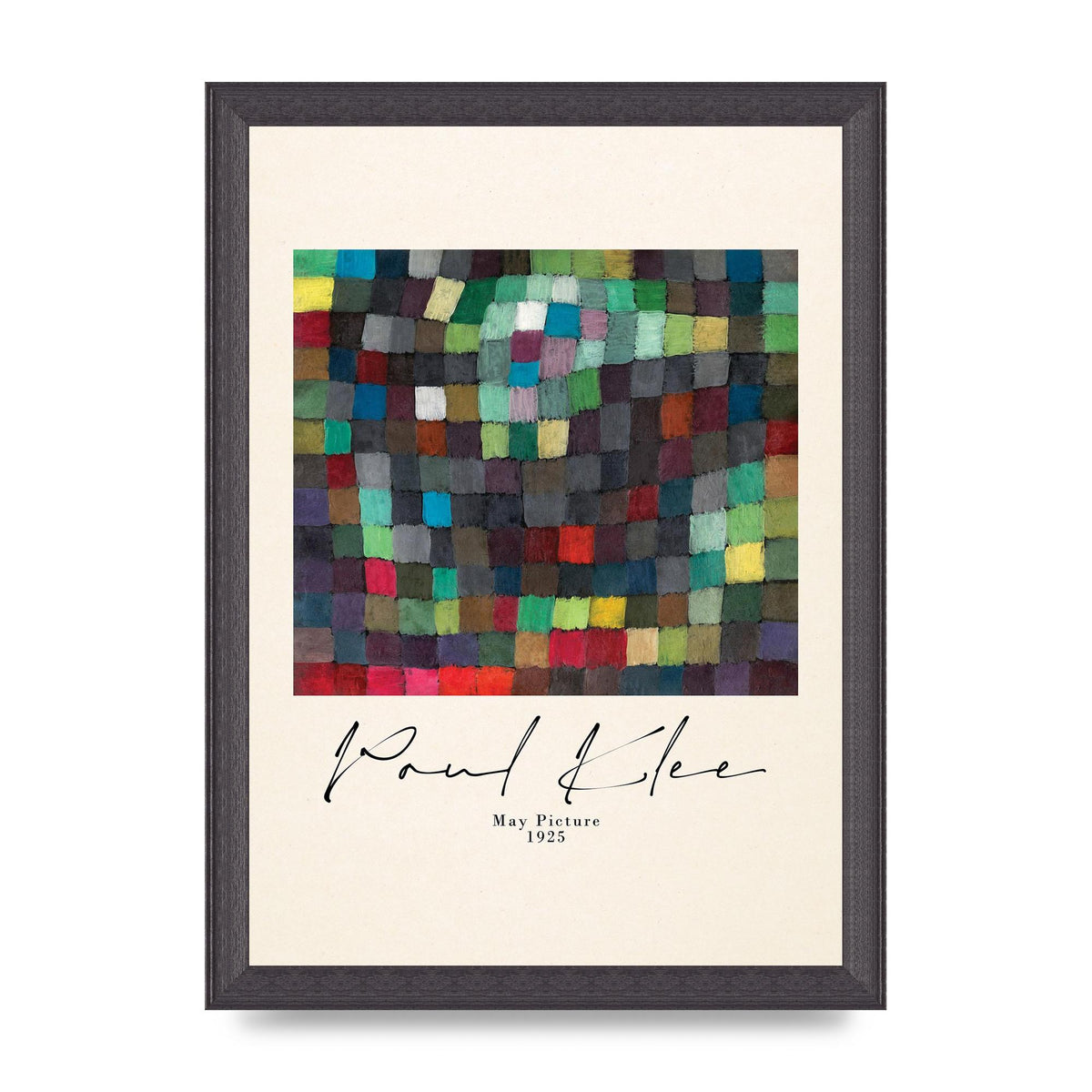 Paul Klee May Picture 1925 Printed Poster - A4 framed