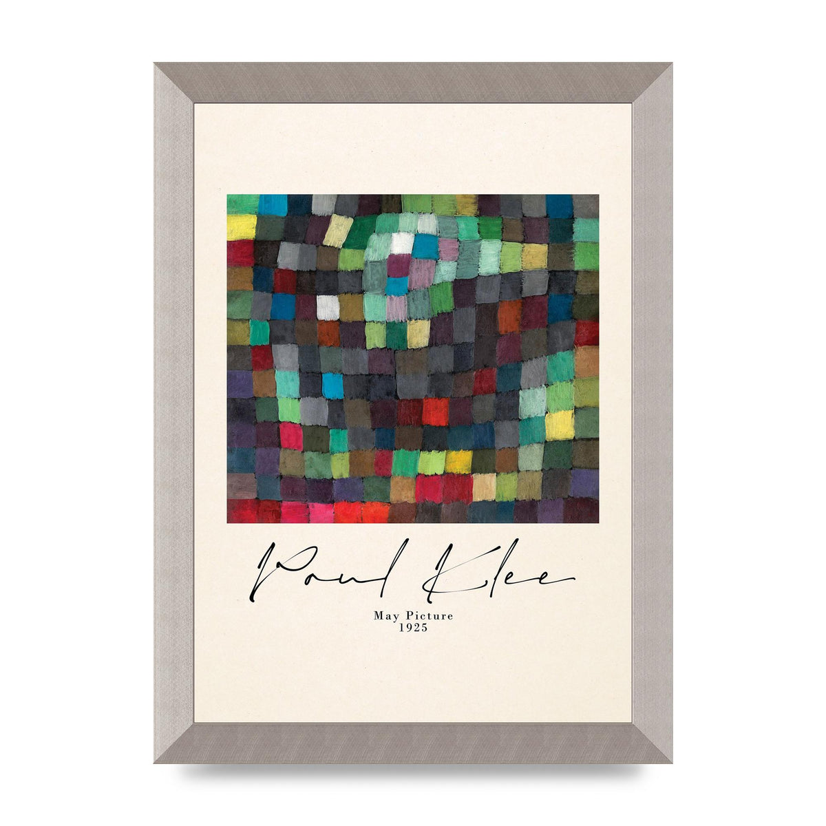 Paul Klee May Picture 1925 Printed Poster - A4 framed