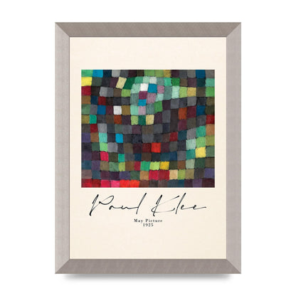 Paul Klee May Picture 1925 Printed Poster - A4 framed