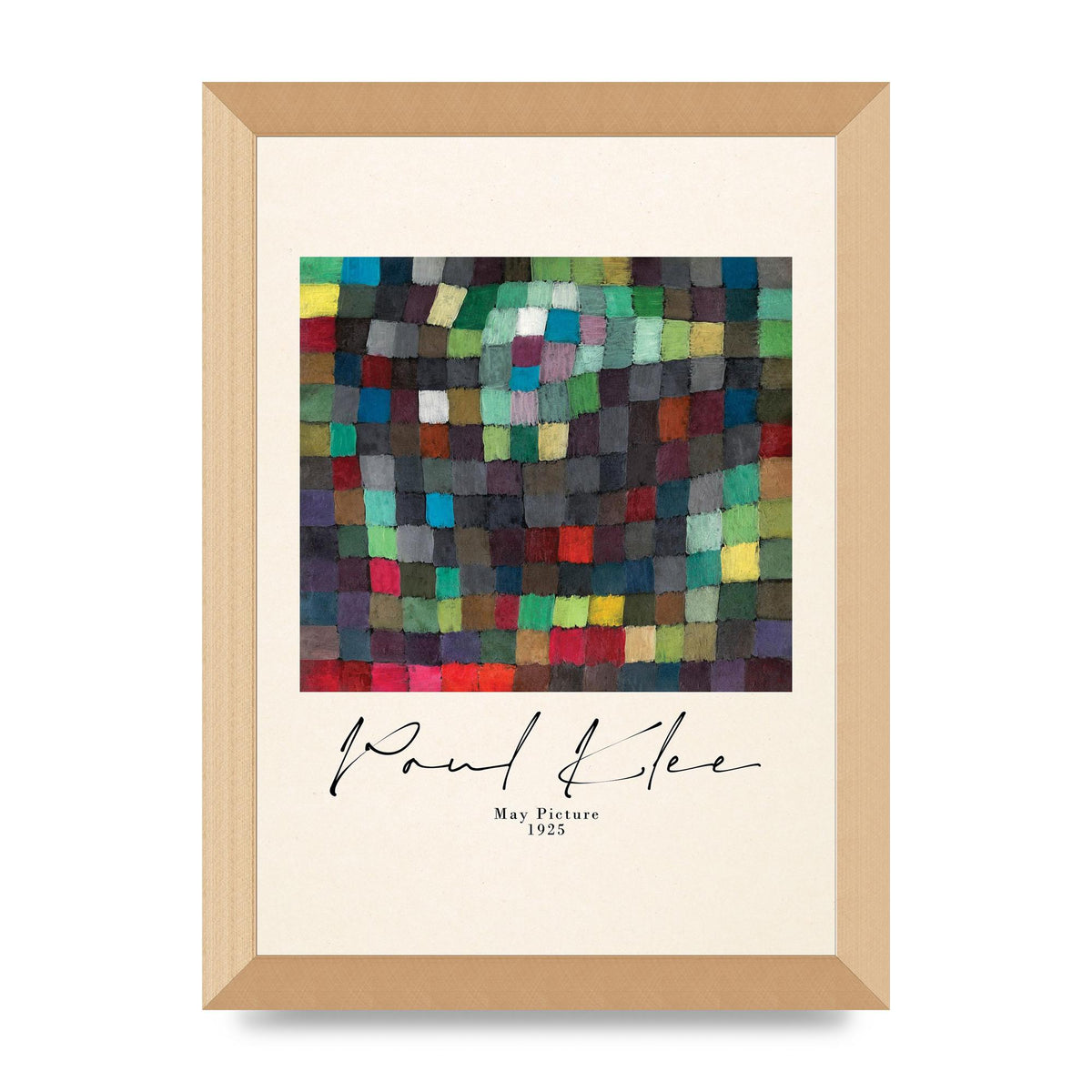 Paul Klee May Picture 1925 Printed Poster - A4 framed