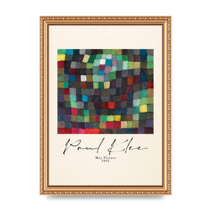 Paul Klee May Picture 1925 Printed Poster - A4 framed