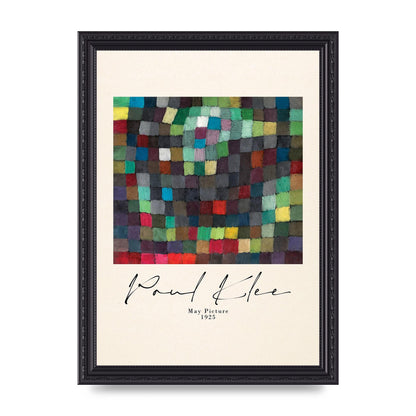Paul Klee May Picture 1925 Printed Poster - A4 framed