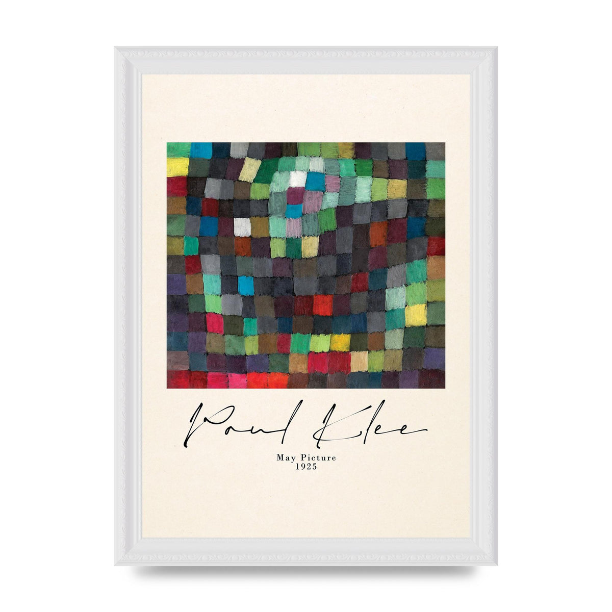 Paul Klee May Picture 1925 Printed Poster - A4 framed