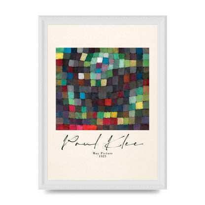 Paul Klee May Picture 1925 Printed Poster - A4 framed