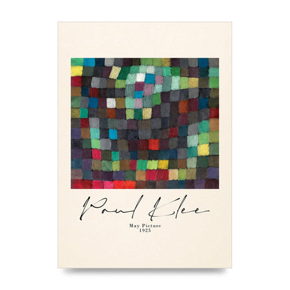 Paul Klee May Picture 1925 Printed Poster - unframed print