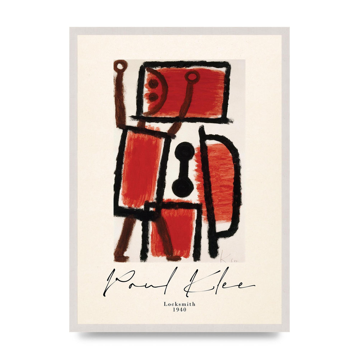 Paul Klee Locksmith 1940 Wall Art - A2 framed