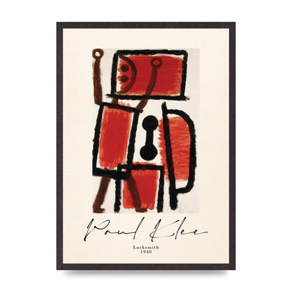Paul Klee Locksmith 1940 Wall Art - A2 framed
