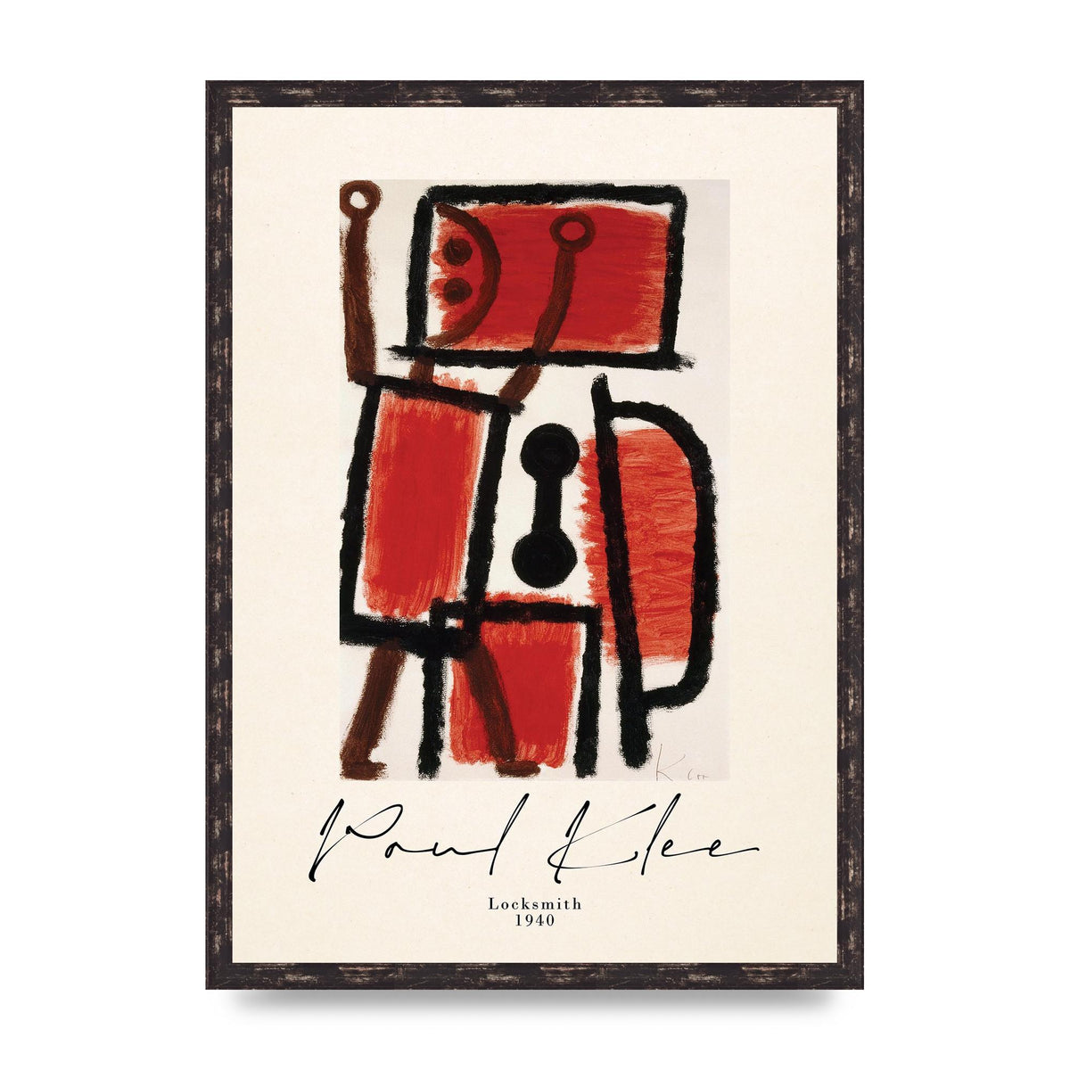 Paul Klee Locksmith 1940 Wall Art - A2 framed