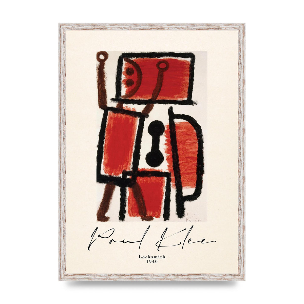 Paul Klee Locksmith 1940 Wall Art - A2 framed