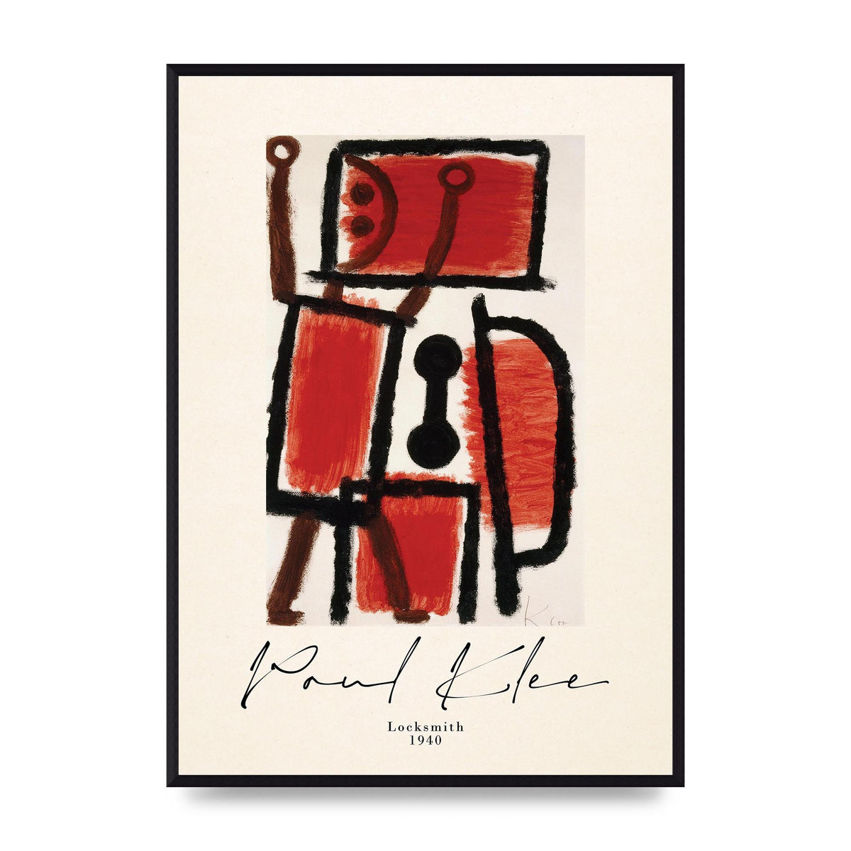Paul Klee Locksmith 1940 Wall Art - A2 framed