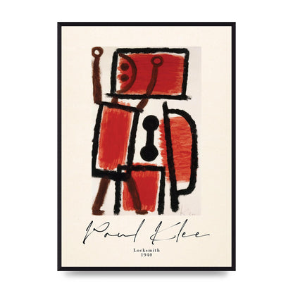 Paul Klee Locksmith 1940 Wall Art - A2 framed