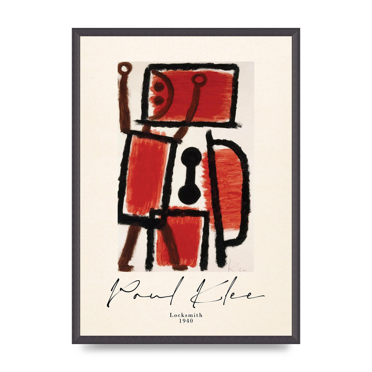 Paul Klee Locksmith 1940 Wall Art - A2 framed