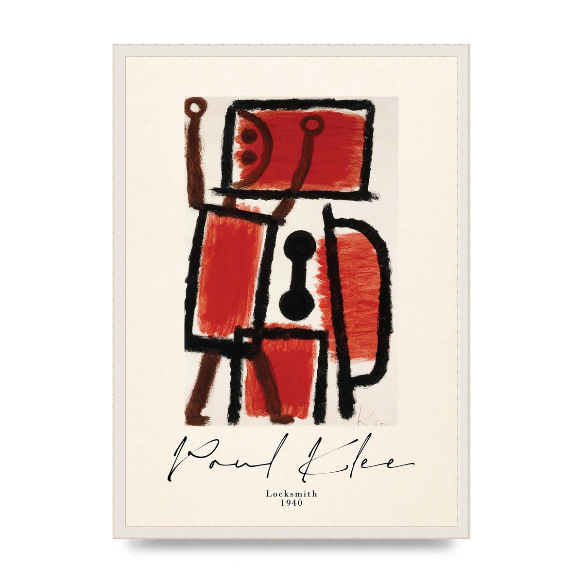 Paul Klee Locksmith 1940 Wall Art - A2 framed