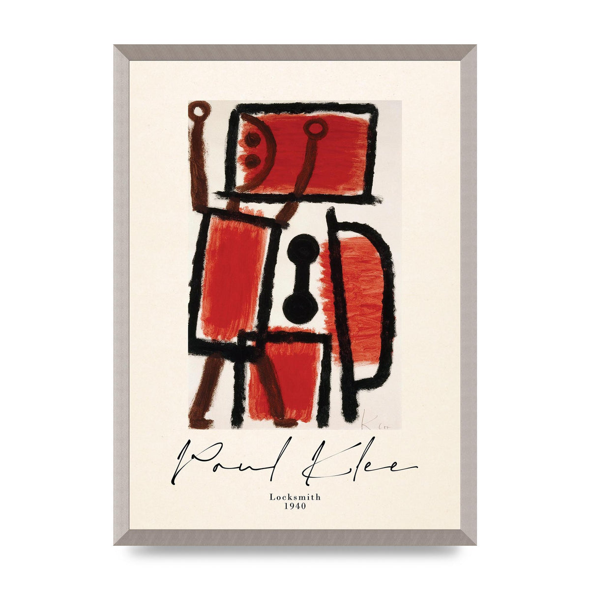 Paul Klee Locksmith 1940 Wall Art - A2 framed