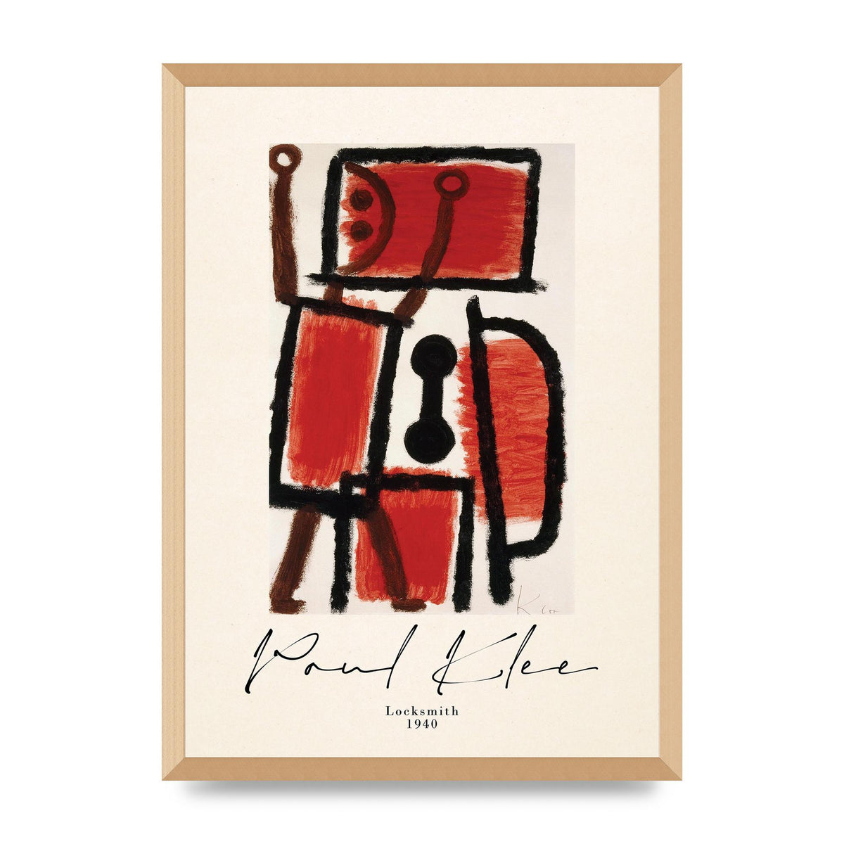 Paul Klee Locksmith 1940 Wall Art - A2 framed