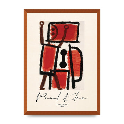 Paul Klee Locksmith 1940 Wall Art - A2 framed