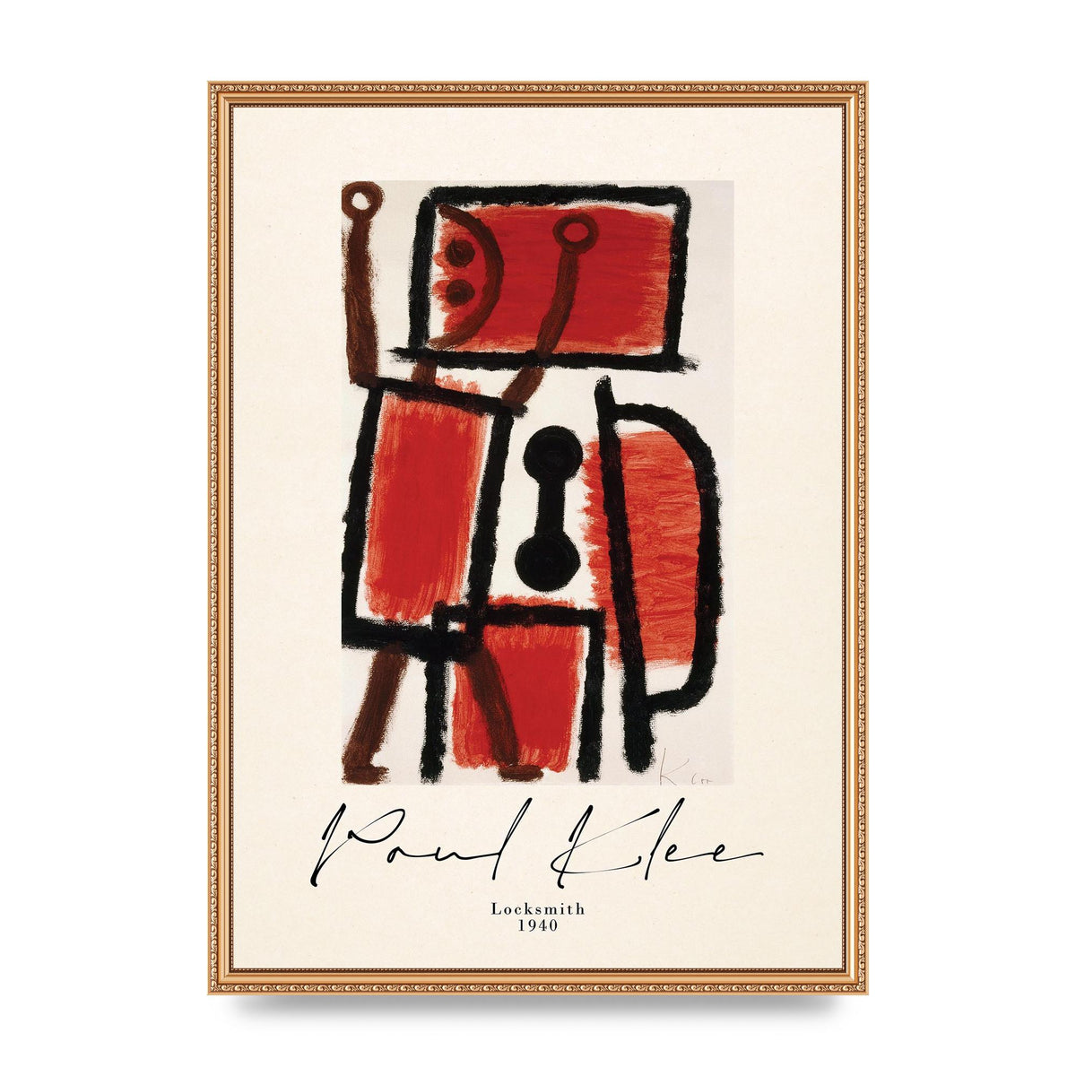 Paul Klee Locksmith 1940 Wall Art - A2 framed