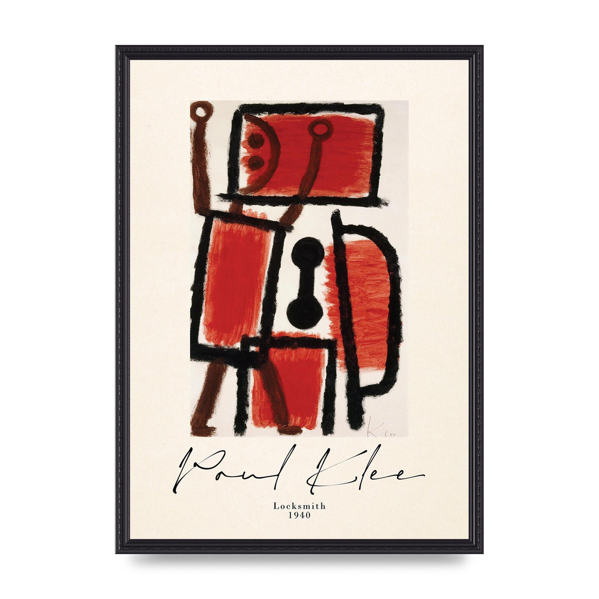 Paul Klee Locksmith 1940 Wall Art - A2 framed