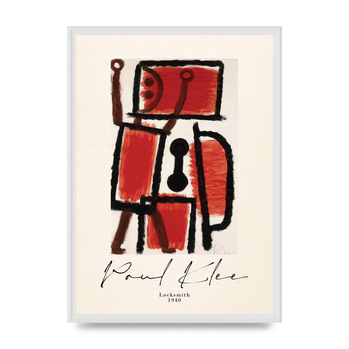 Paul Klee Locksmith 1940 Wall Art - A2 framed