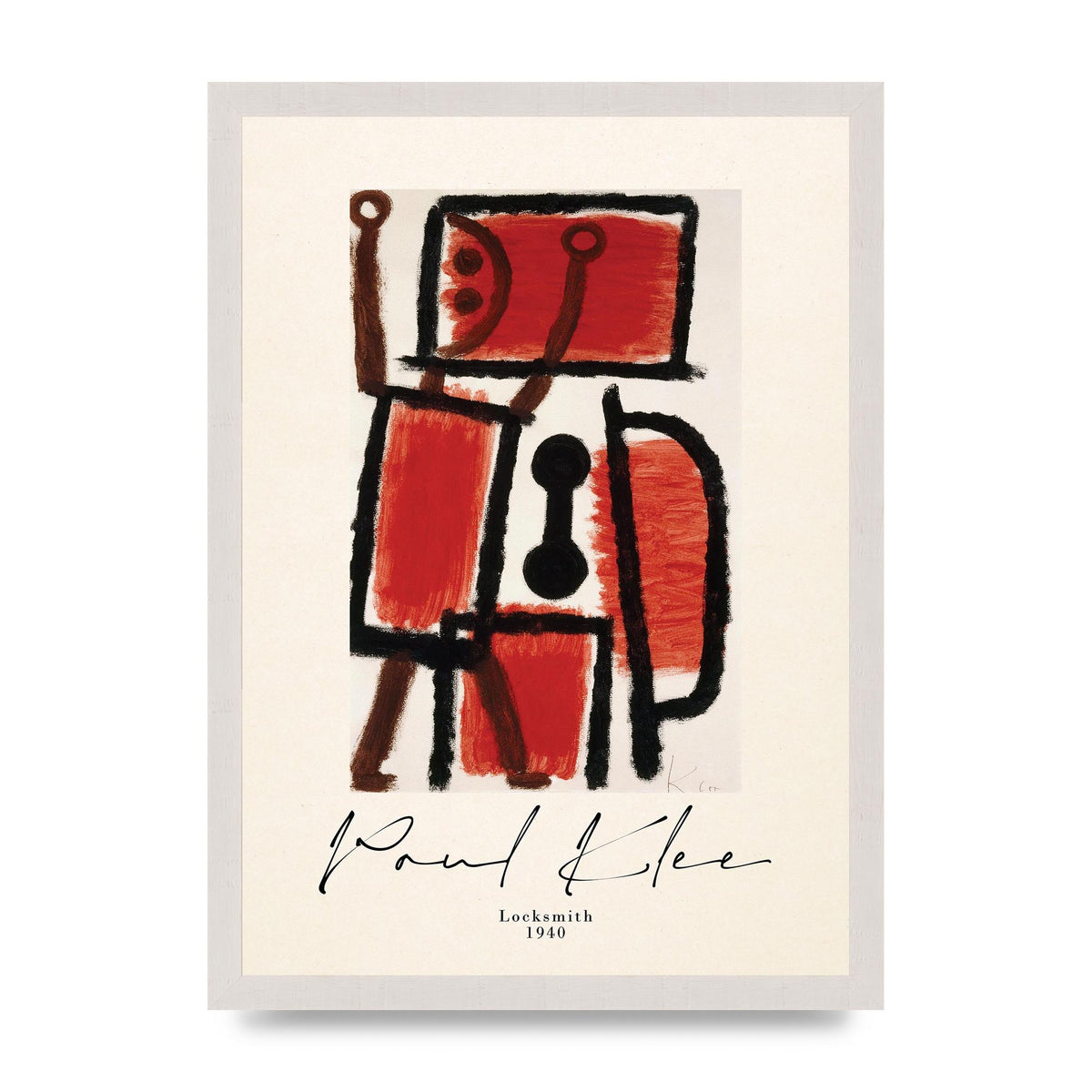 Paul Klee Locksmith 1940 Wall Art - A3 framed