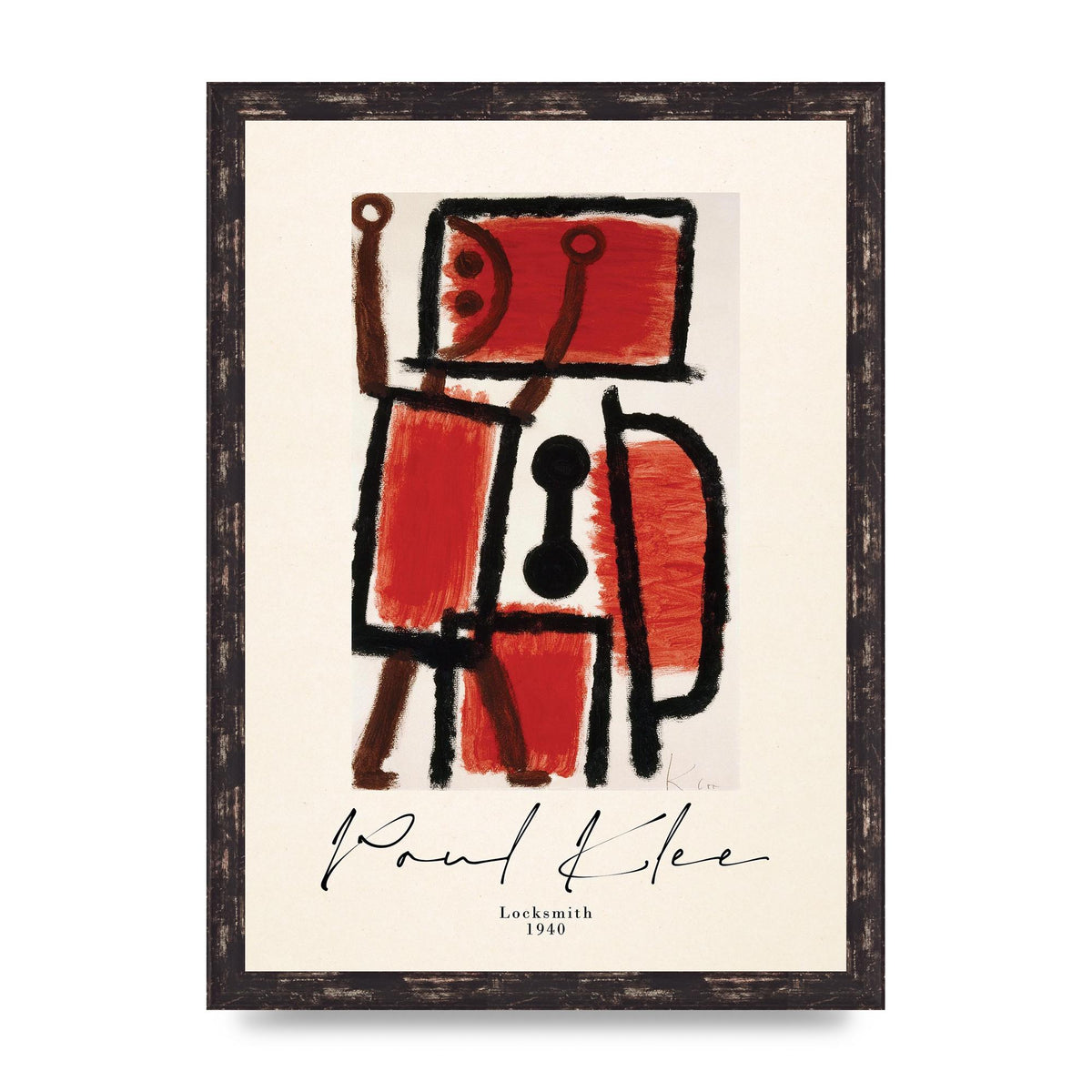 Paul Klee Locksmith 1940 Wall Art - A3 framed