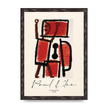 Paul Klee Locksmith 1940 Wall Art - A3 framed