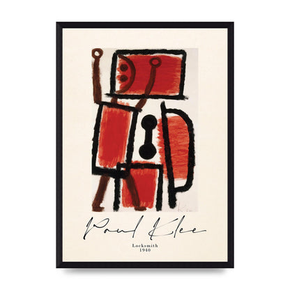 Paul Klee Locksmith 1940 Wall Art - A3 framed