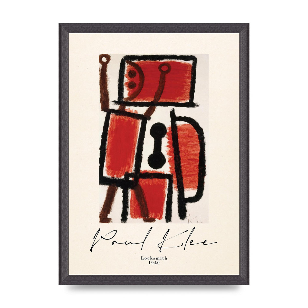 Paul Klee Locksmith 1940 Wall Art - A3 framed