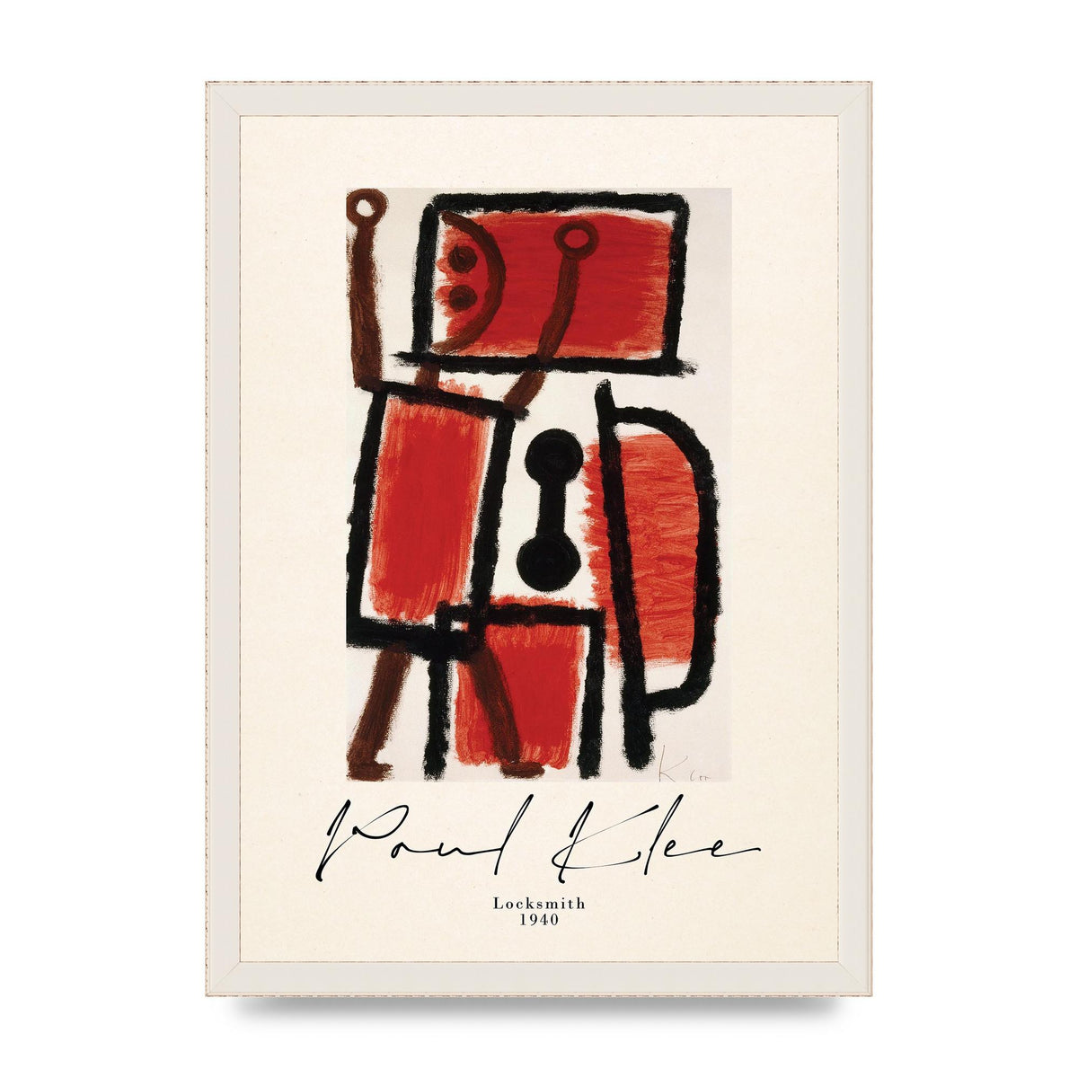 Paul Klee Locksmith 1940 Wall Art - A3 framed
