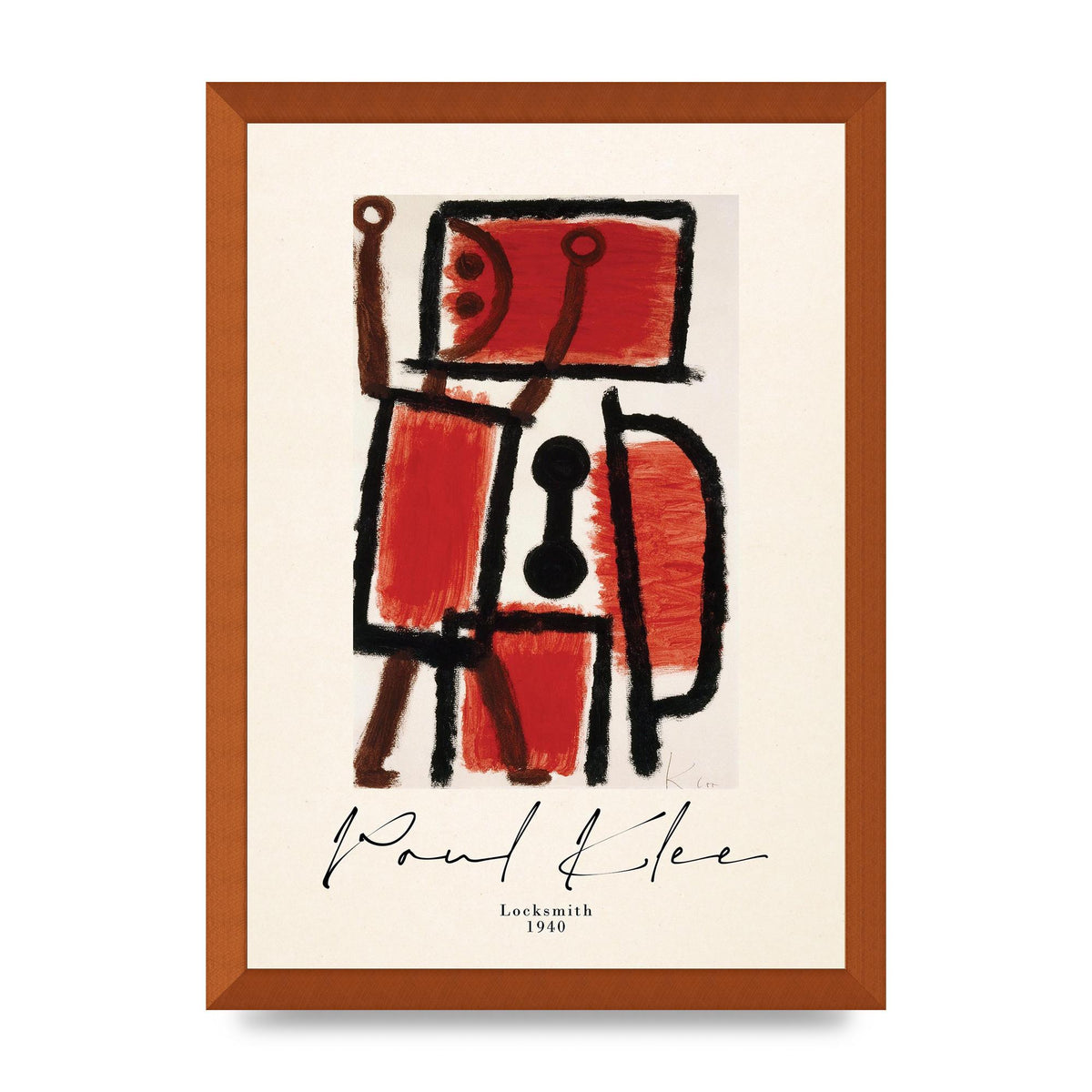 Paul Klee Locksmith 1940 Wall Art - A3 framed