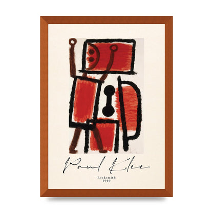 Paul Klee Locksmith 1940 Wall Art - A3 framed