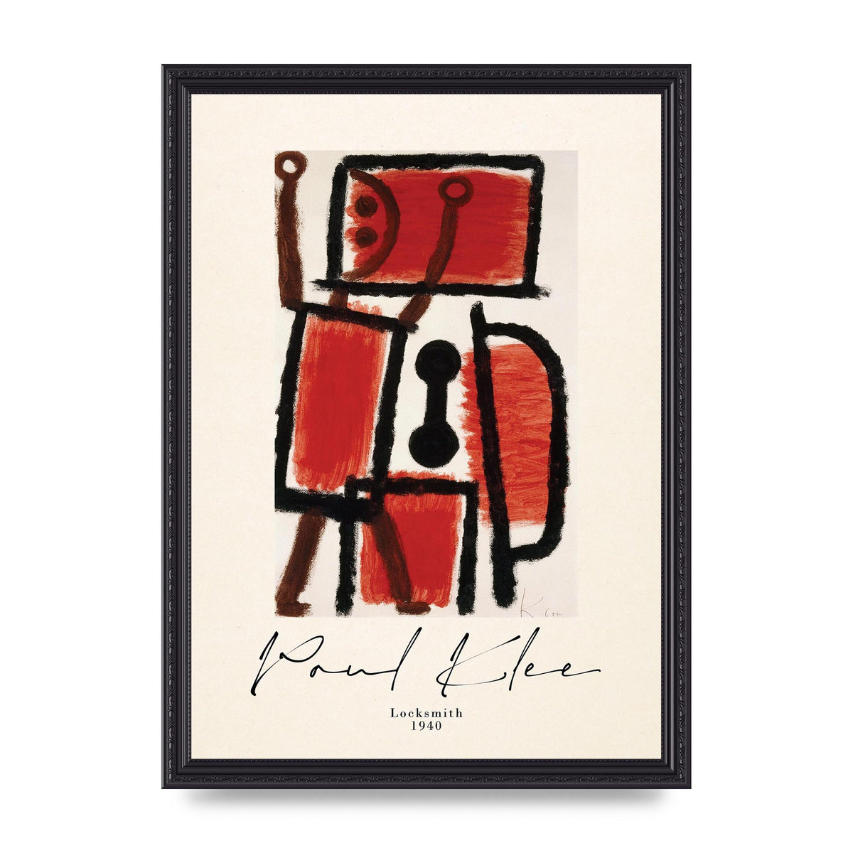 Paul Klee Locksmith 1940 Wall Art - A3 framed